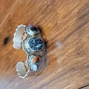 Old Pawn Navajo Sterling Silver Cuff